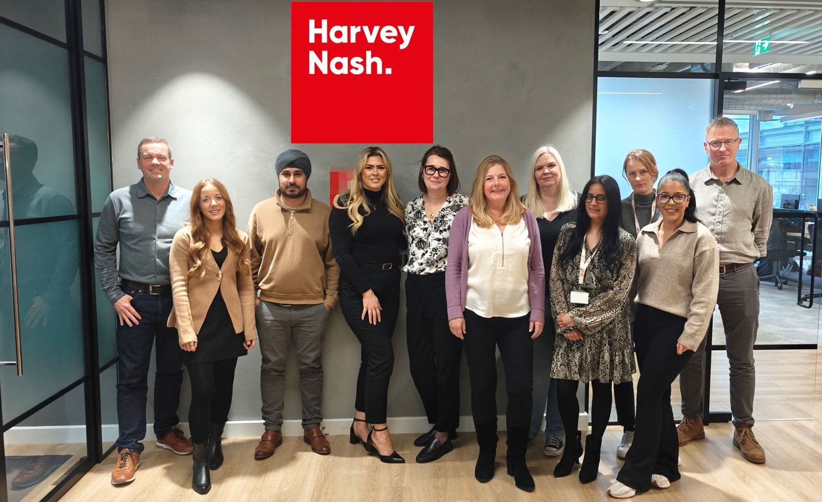 The Harvey Nash leadership team in their office